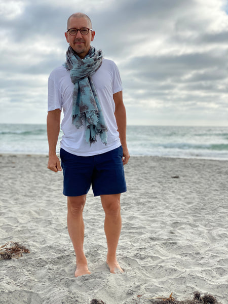 Cashmere Scarf Meru Cloud Tie Dye