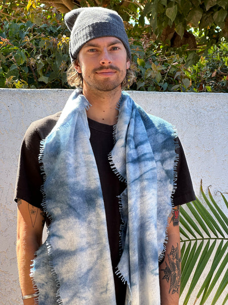 Cashmere Scarf Meru Cloud Tie Dye