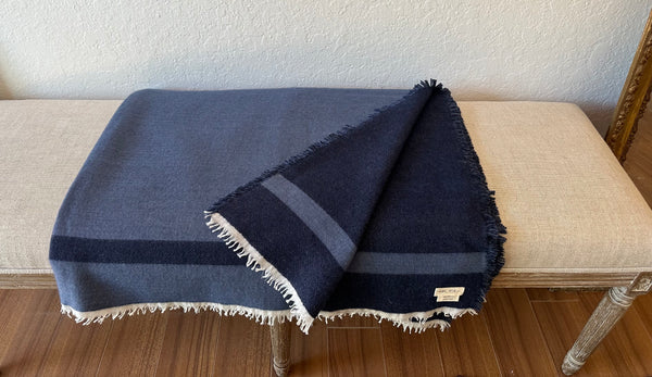 Cashmere Felted Double Ply Reversible Blanket