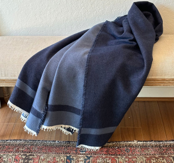 Cashmere Felted Double Ply Reversible Blanket