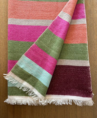 Limited Edition cashmere blanket Puerto Escondido stripes