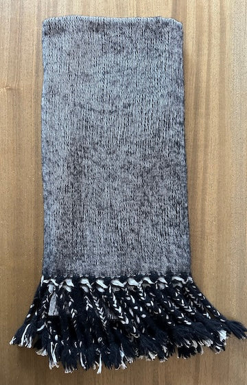 Tukche Hand Woven Yak Wool Wrap with Tassels