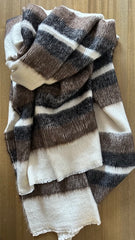 Limited Edition Thakali Striped Cashmere throw