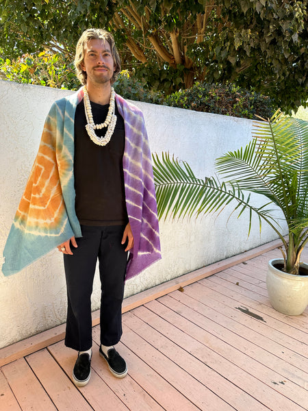 Cashmere Shawl Pondichery Shibori collection