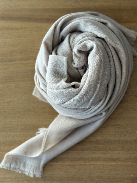 小物 23SS WHITE CASHMERE GAUZE SCARF Cashmere Scarf Gauze – Noble Fibre Artisan Marche
