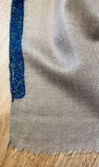 Cashmere Kashmir Shawl with embroidered floral border