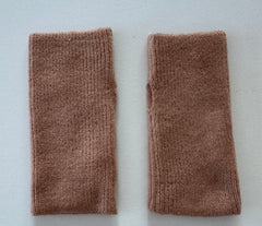 Cashmere sleeves ribbed
