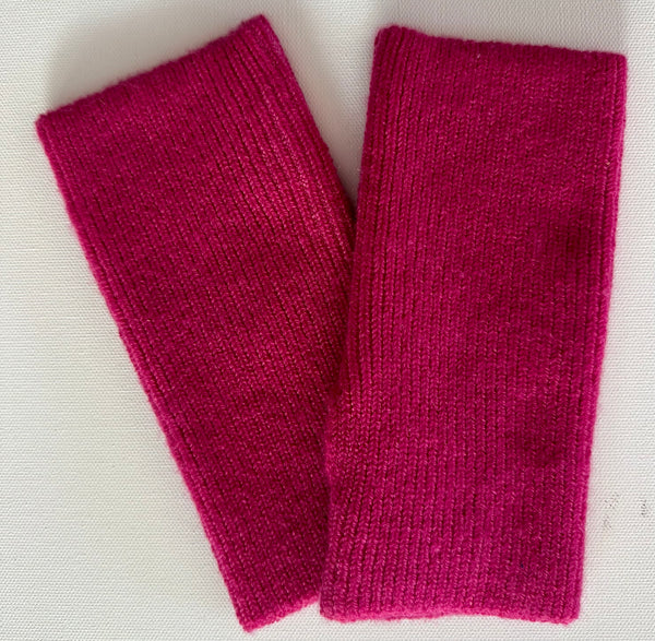 Cashmere sleeves ribbed