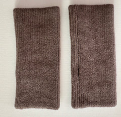 Cashmere sleeves ribbed