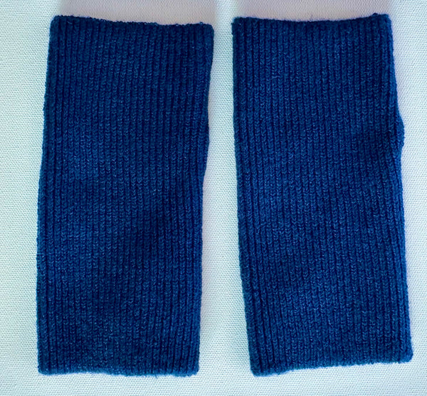 Cashmere sleeves ribbed