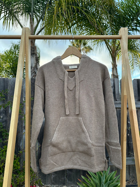 Cashmere sweater baja hoodie