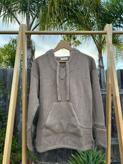 Cashmere sweater baja hoodie