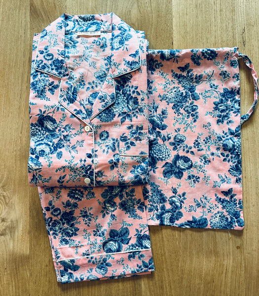 Noble Fibre Pajama Classic Set Garden Print Collection