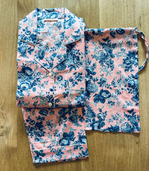 Noble Fibre Pajama Classic Set Garden Print Collection