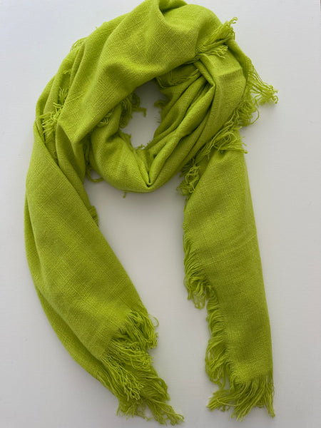 SAMPLE SALE Cashmere shawl MG fringe