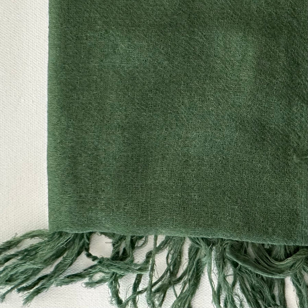 SAMPLE SALE Cashmere scarf ultrafine bandana -long fringe