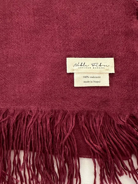 SAMPLE SALE Cashmere scarf ultrafine bandana -long fringe