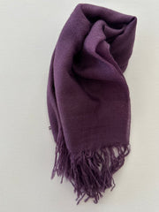 SAMPLE SALE Cashmere scarf ultrafine bandana -long fringe