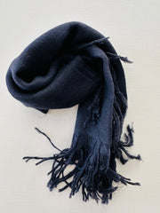 SAMPLE SALE Cashmere scarf ultrafine bandana -long fringe