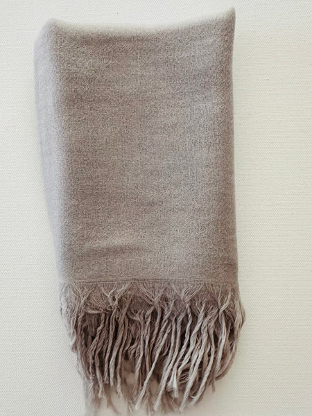 SAMPLE SALE Cashmere scarf ultrafine bandana -long fringe