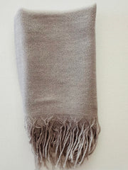 SAMPLE SALE Cashmere scarf ultrafine bandana -long fringe