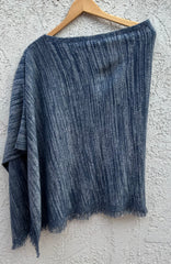 Cashmere Poncho Ponto Linen Space Dye