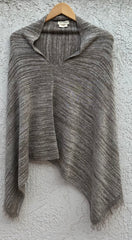 Cashmere Poncho Ponto Linen Space Dye