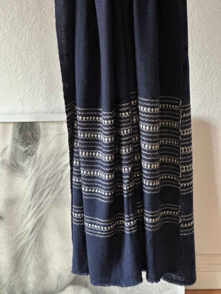 Cashmere Shawl Indigo hills