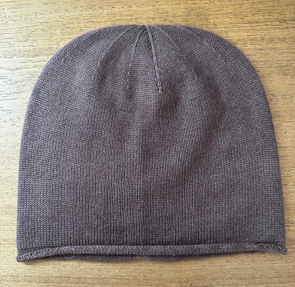 Cashmere Hat with rolled edge