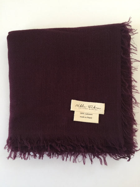 Cashmere Ultra fine Teresa Scarf with long fringe