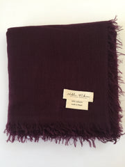 Cashmere Ultra fine Teresa Scarf with long fringe