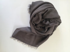 Cashmere Ultra fine Teresa Scarf with long fringe