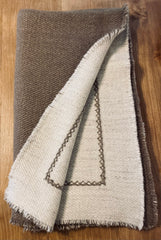 Cashmere Himalaya 4 ply hand spun hand woven blanket