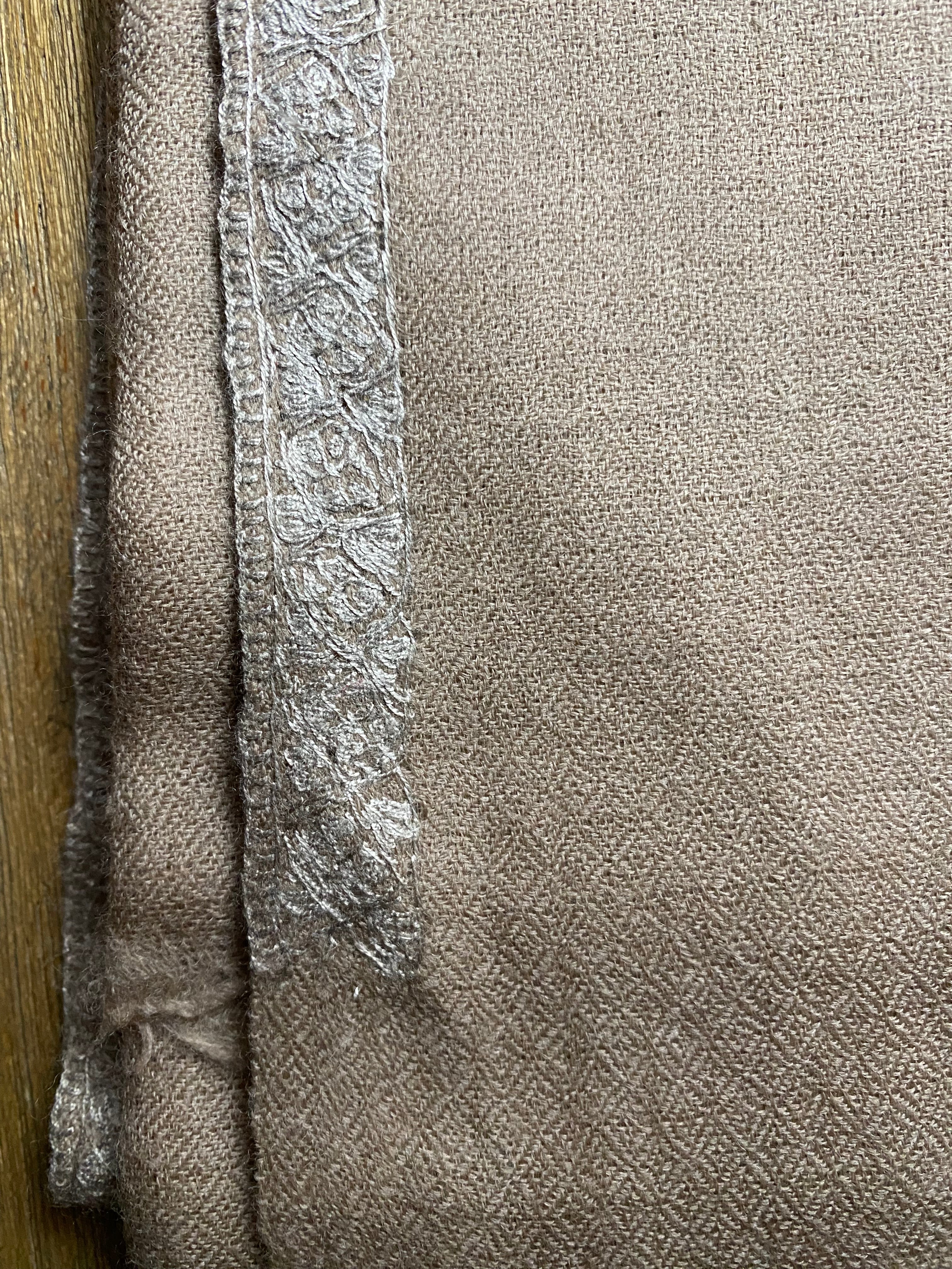 Cashmere Kashmir Shawls with embroidered border