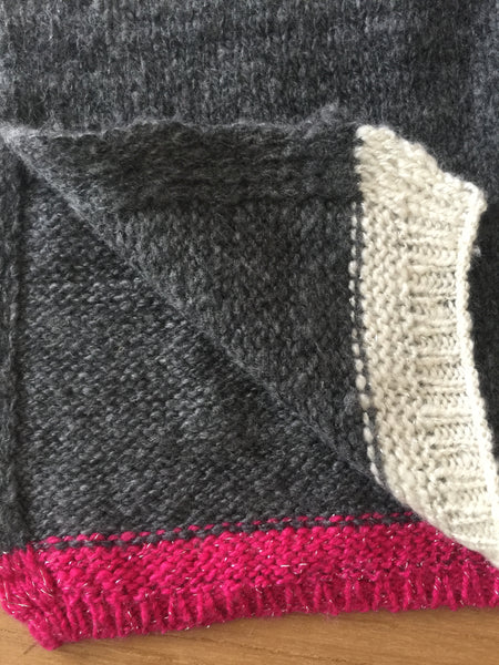 Fibre Tibet limited edition hand knit cashmere blanket