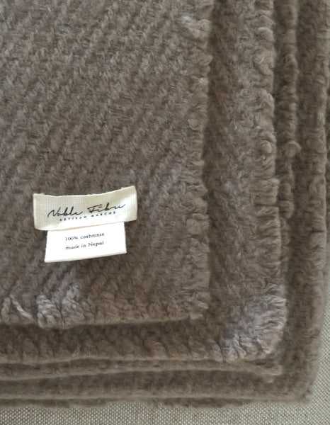 Cashmere Himalaya 4 ply hand spun hand woven blanket
