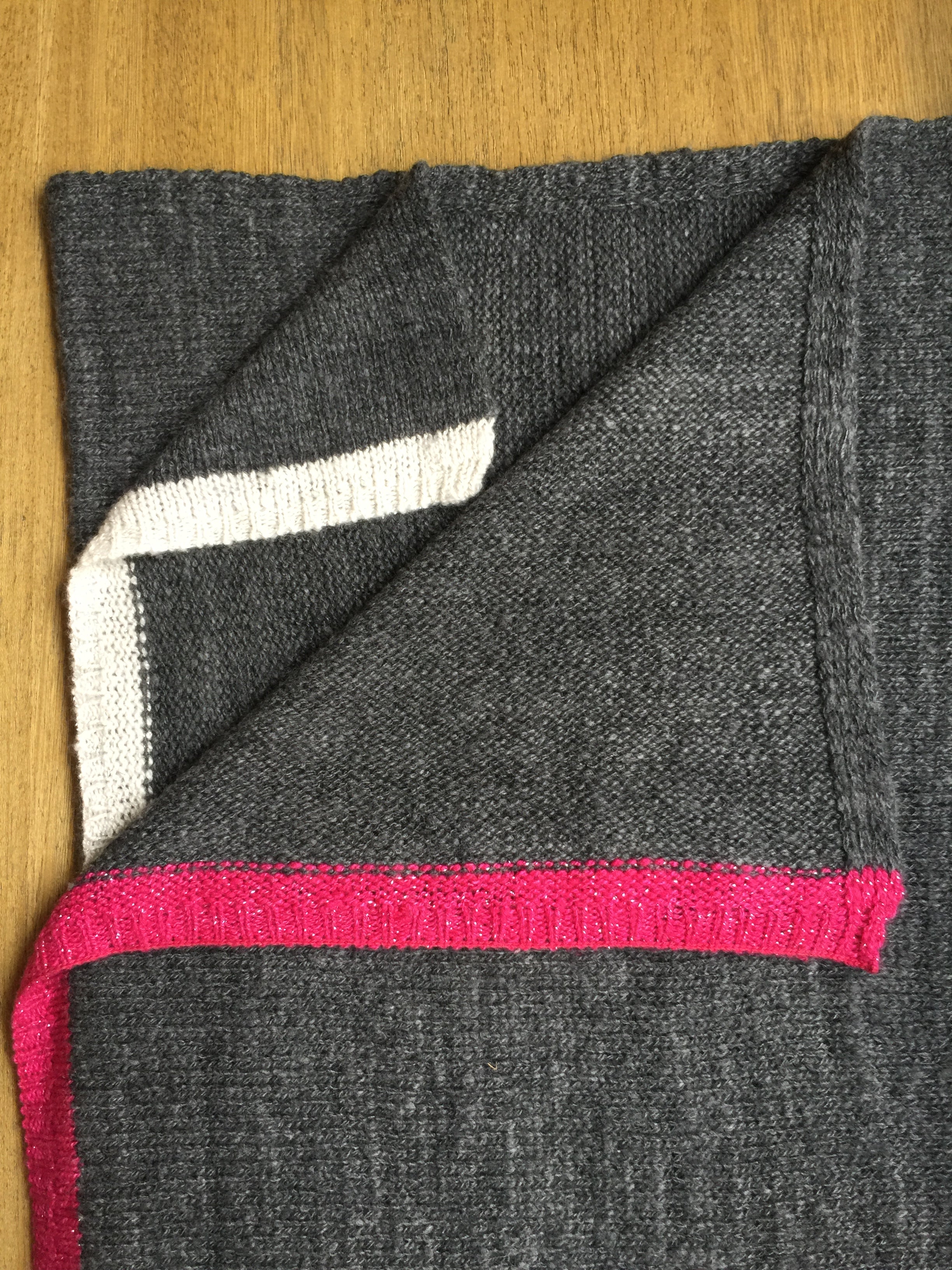 Fibre Tibet limited edition hand knit cashmere blanket