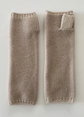 Cashmere knit arm warmers