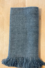 Cashmere Fringed Throw made with hand spun cashmere