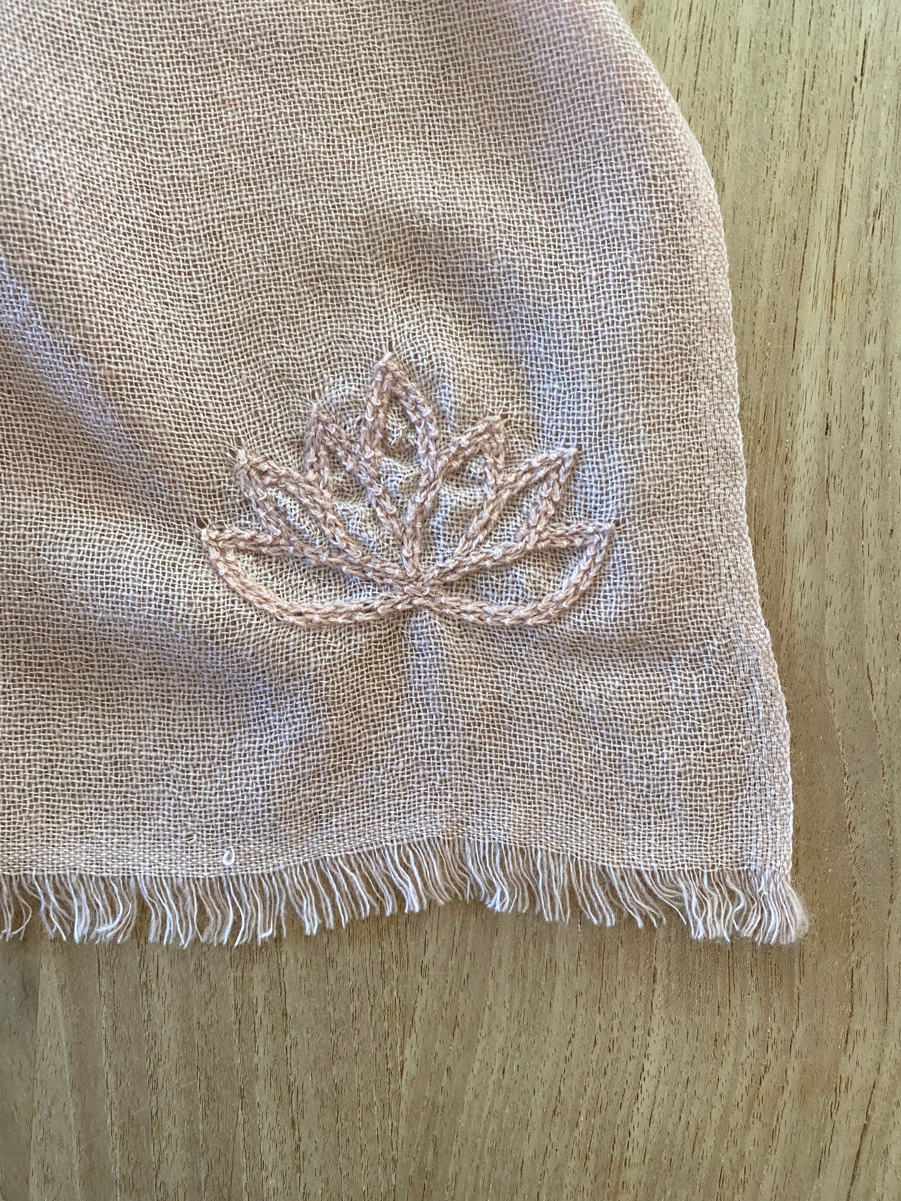 Cashmere Scarf Fibre Tibet Lotus