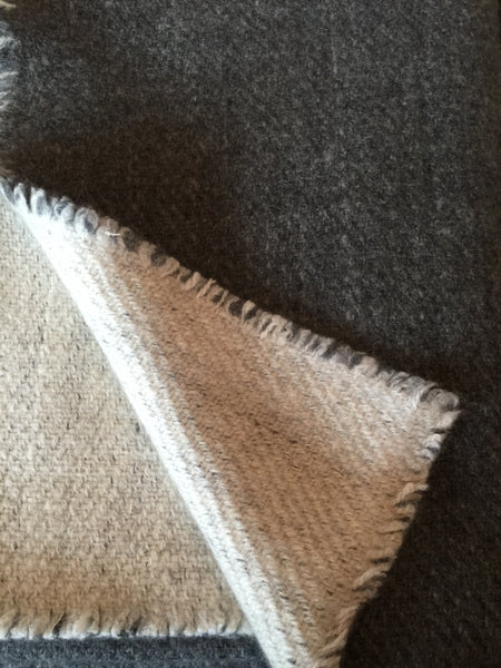 Cashmere Himalaya 4 ply hand spun hand woven blanket