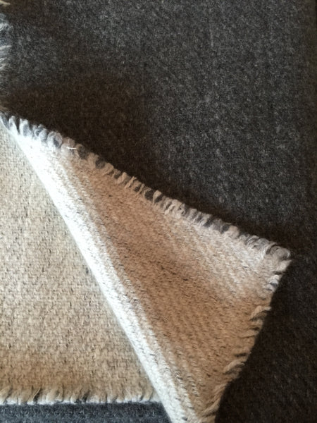 Cashmere 4 ply hand spun hand woven blanket